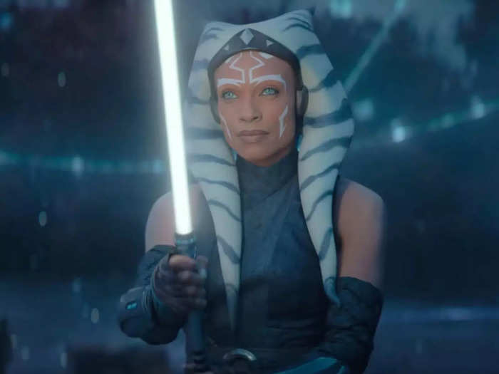 Rosario Dawson reprises her role as Ahsoka Tano from "The Mandalorian" and "The Book of Boba Fett."