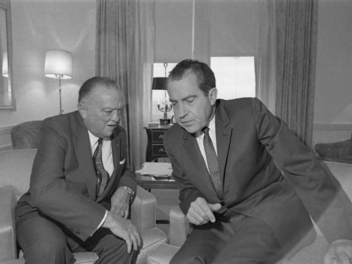 In 1971, after more rebuffs from Hoover, Nixon decided to fire him. He wrote a script for a meeting but couldn