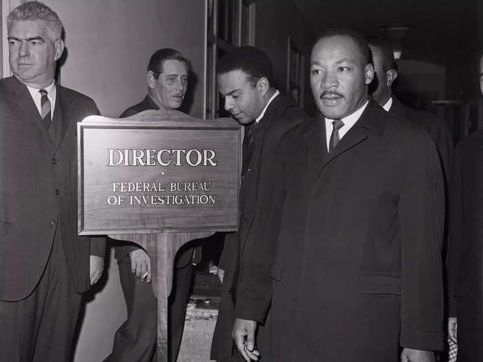 The famed civil rights leader Martin Luther King Jr. was one of Hoover