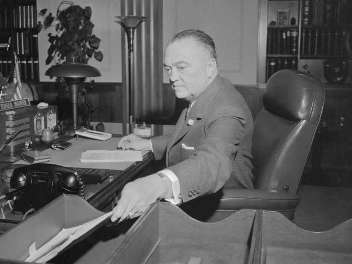 Hoover compiled files on almost anyone with any power.