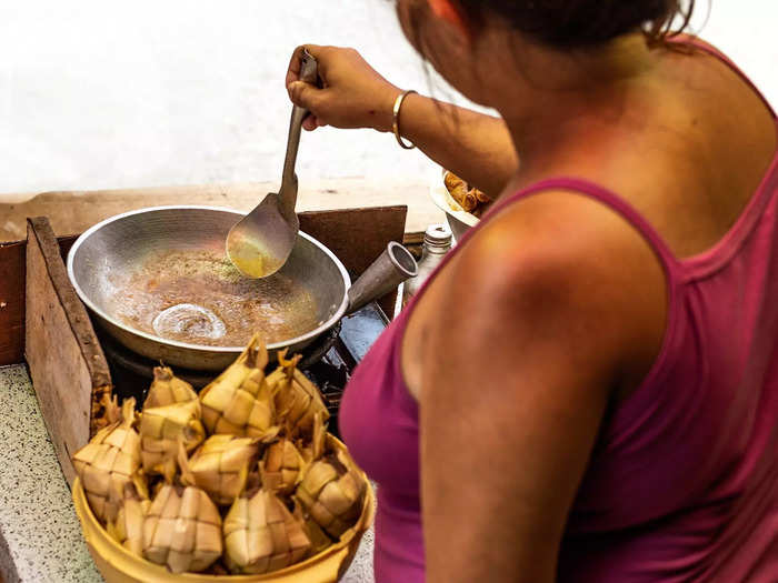 The dish was cooked for a minute on high heat — and the aroma was heavenly.