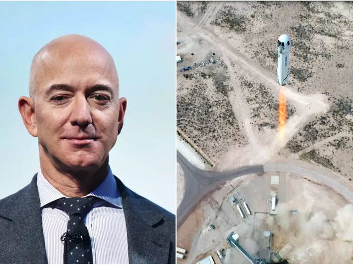 At his South Florida high school, Bezos said he wanted to be a "space entrepreneur."