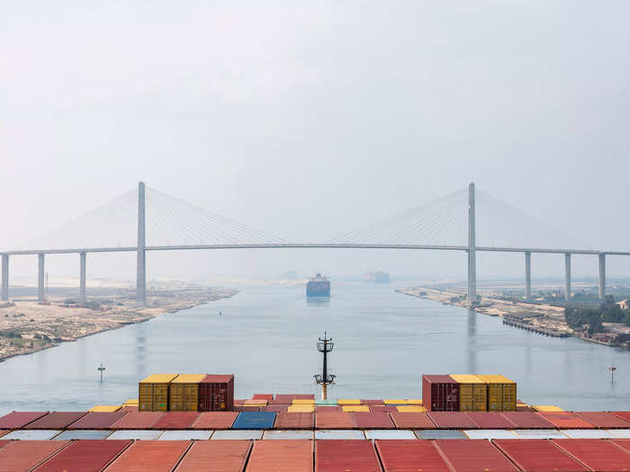 The Suez Canal is a 120-mile-long canal that represents a crucial trade route between Europe and Asia by cutting out what would be a two-week journey around Africa. Every day, more than 50 ships move through the canal.