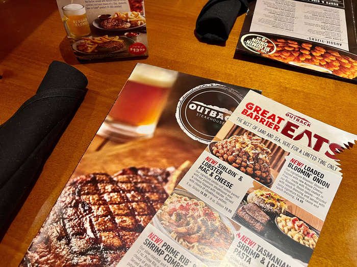 We would definitely eat at Outback Steakhouse again after such a great experience.