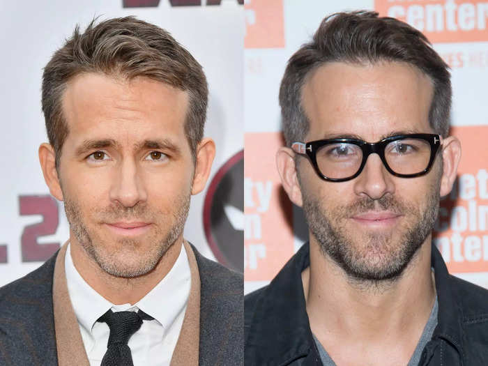 Ryan Reynolds wore chunky frames to the 2015 premiere of "Mississippi Grind."