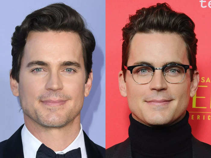 Matt Bomer wore half-wire-rimmed glasses to the premiere of "The Assassination of Gianni Versace" in January 2018.