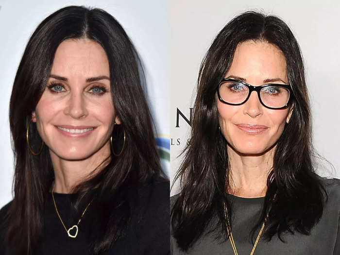 Courteney Cox wears oversized frames from time to time.