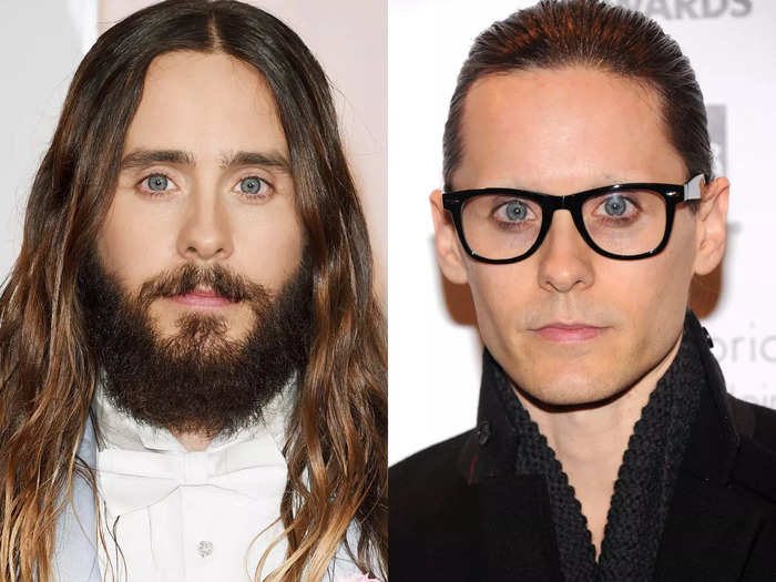 Jared Leto is no stranger to fashion risks, including these chunky frames.