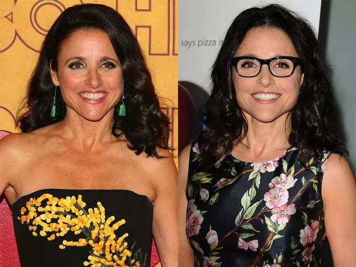 Julia Louis-Dreyfus wore glasses while attending the premiere of "Fed Up" in May 2014.