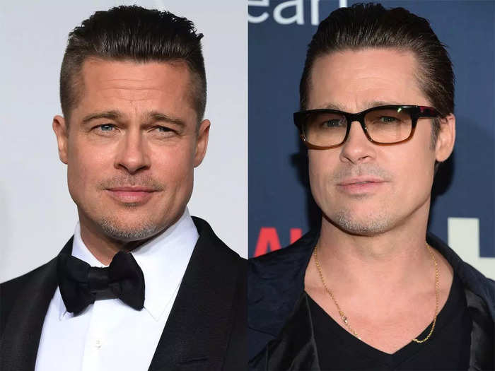 Brad Pitt has been spotted in glasses, often with a slightly dark tint, on the red carpet.