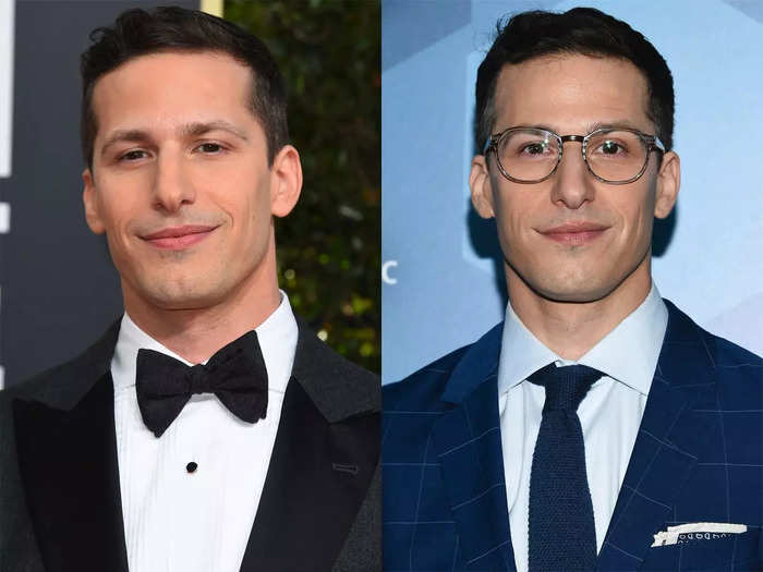 Andy Samberg has worn glasses several times on the red carpet, like here in 2016.