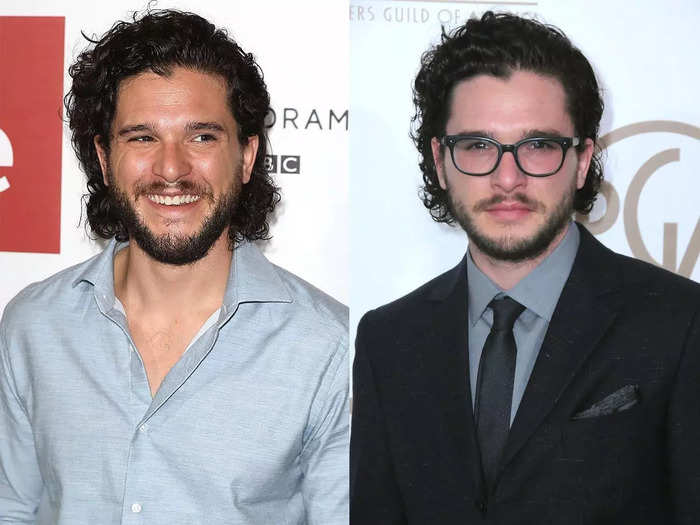 Kit Harington sometimes wears glasses when he