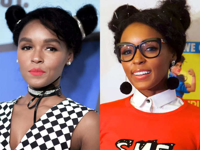 Janelle Monae has been known to accessorize her fashion-forward outfits with a pair of glasses.