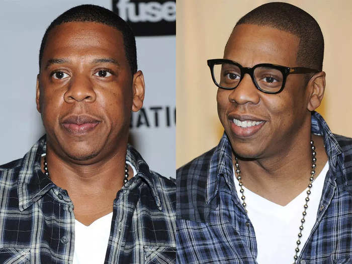 Jay-Z has been spotted wearing a pair of oversized square frames in recent years.