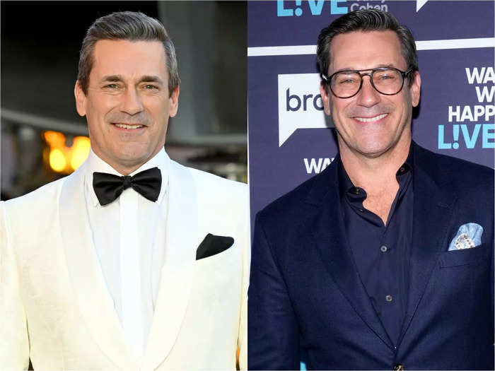 Jon Hamm looks equally dapper with or without glasses.