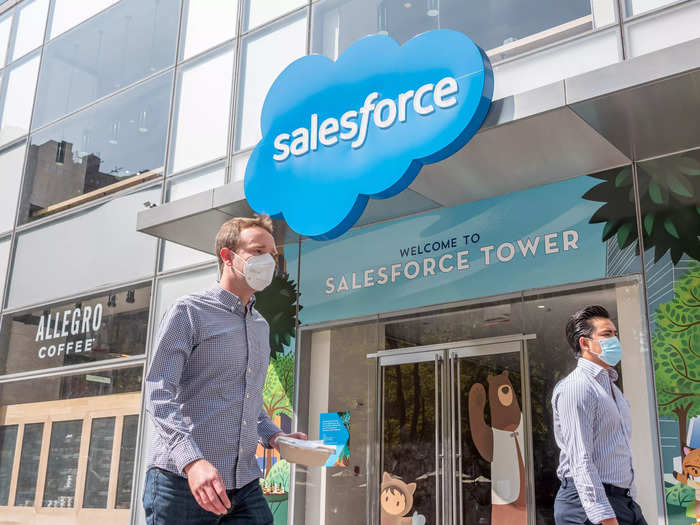 Software engineers at Salesforce can make over $300,000.