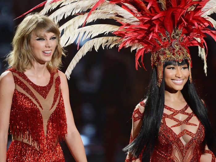 In 2015, Swift and Nicki Minaj had an argument on Twitter over a VMA nomination, but the feud ended quickly.