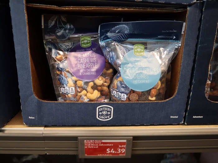 The Southern Grove trail mixes are salty, sweet treats perfect for breakfast or dessert.