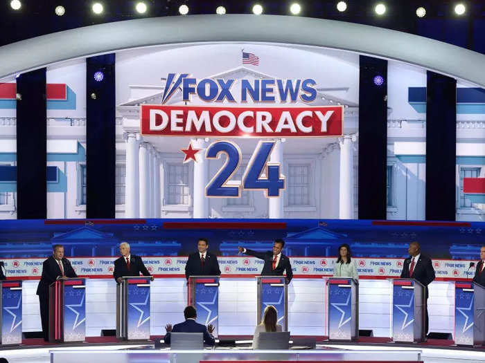 At the first Republican debate of the 2024 presidential election, which Trump did not attend, every single male candidate wore a red tie.