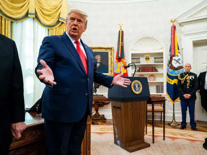 Former President Donald Trump made red ties his signature look.