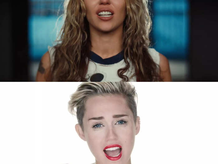 She also released the music video for "Wrecking Ball" 10 years ago on August 25, and the two videos have some visual parallels.