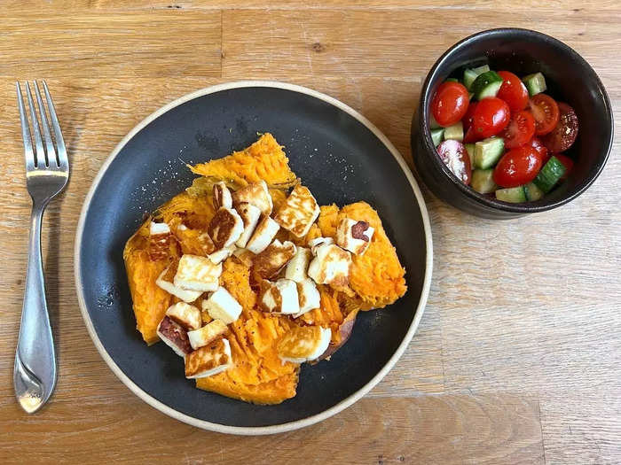 And there you have it: the laziest girl lunch that also happens to be delicious.