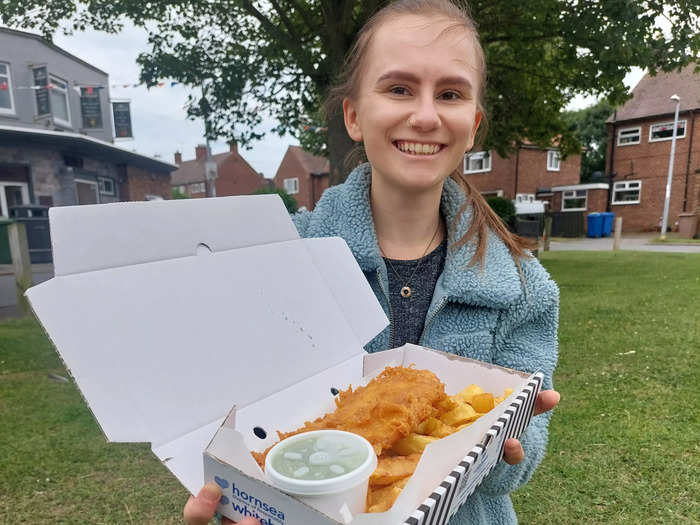 The best place to eat fish and chips is sitting by the sea, but I didn