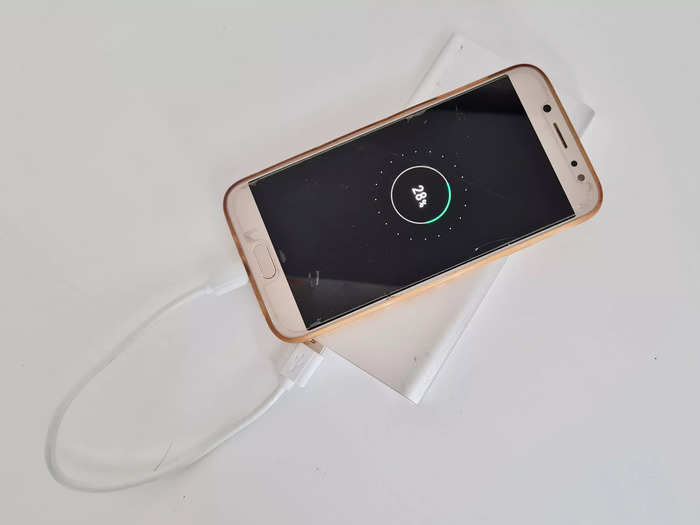 Keep your phone charged on the go with a power bank.