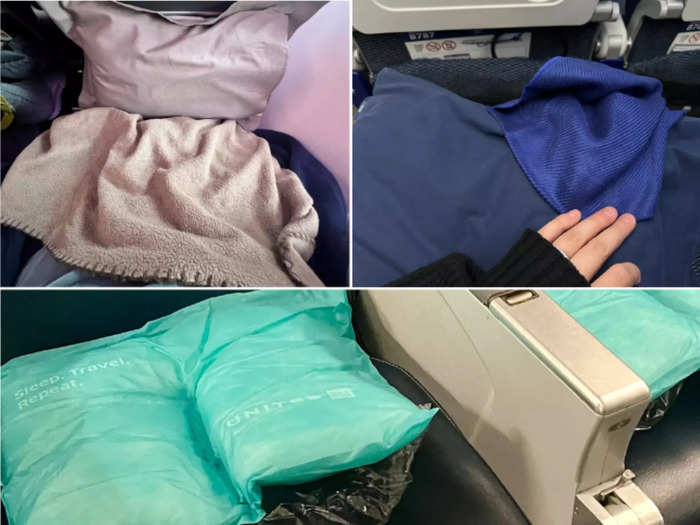 As far as amenities, the plush linens on the Asian airlines made United