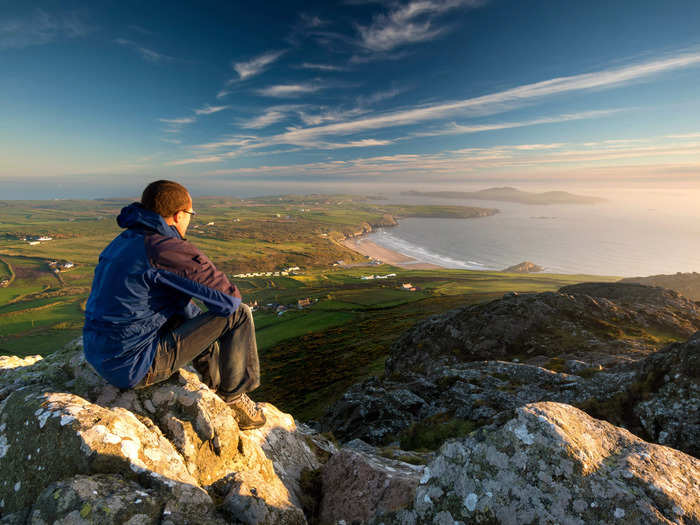 The Pembrokeshire Coast Path offers visitors a beautiful 186-mile walk "across some of the most varied coastal scenery in Britain." It runs from St Dogmaels on the north coast of Pembrokeshire to Amroth in the south.