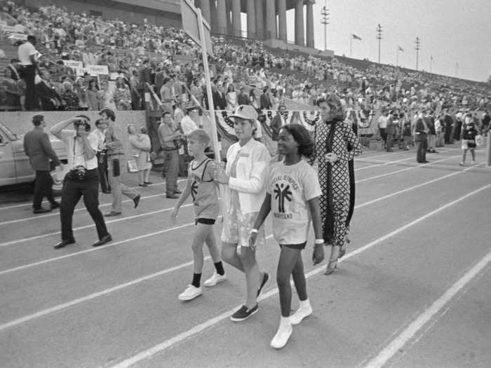 On July 20, 1968, the Special Olympics was launched. It was held at Soldier Field in Chicago, only a few weeks after Shriver