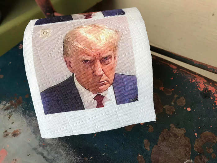You can also buy a roll of toilet paper printed with Trump