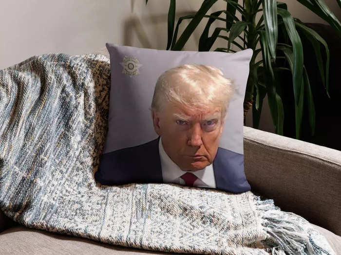 Other novelties include an 18 inch by 18 inch accent pillow that was originally listed for almost $33, and is now on sale for around $26 on Etsy.