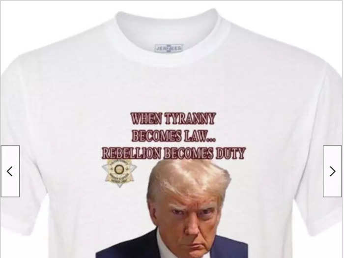 T-shirts are one of the most popular canvases for Trump