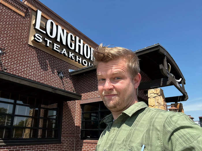 I started off with LongHorn Steakhouse.