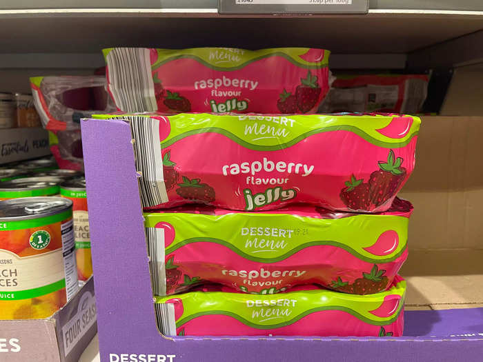 I love the flavor of the Dessert Menu raspberry jelly.