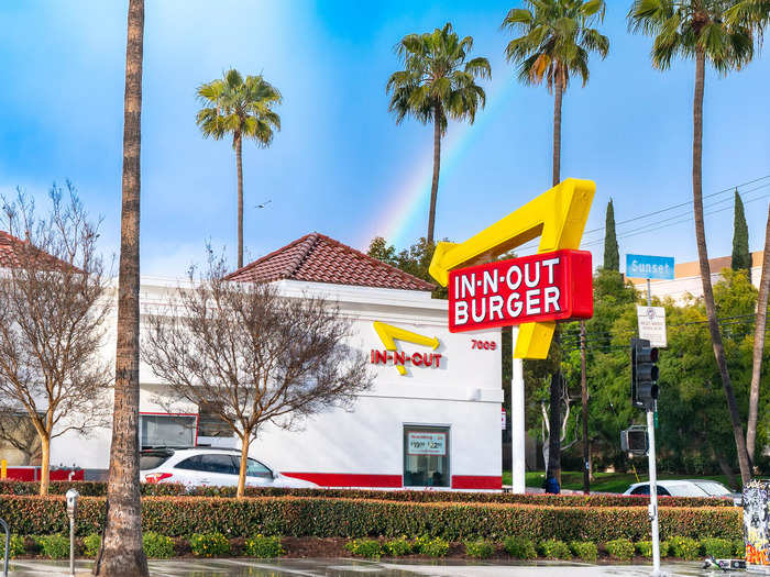 In-N-Out is not just the king of fast food here, it