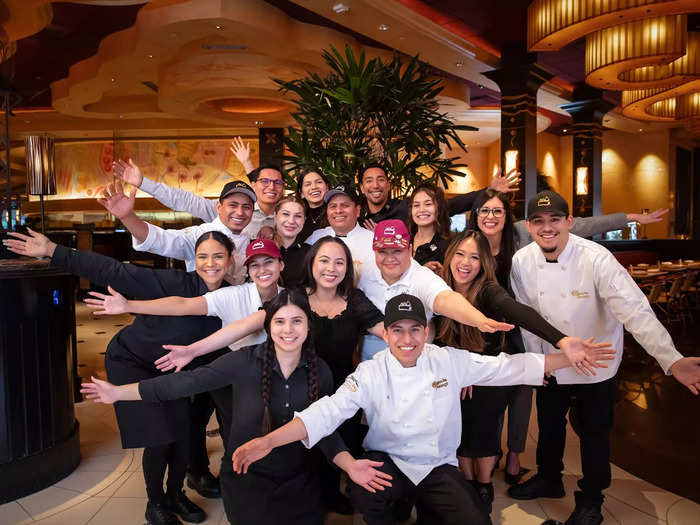 Candioty, the server turned top Cheesecake Factory executive, said employees "are still having fun like we did in that one little café in Beverly Hills."