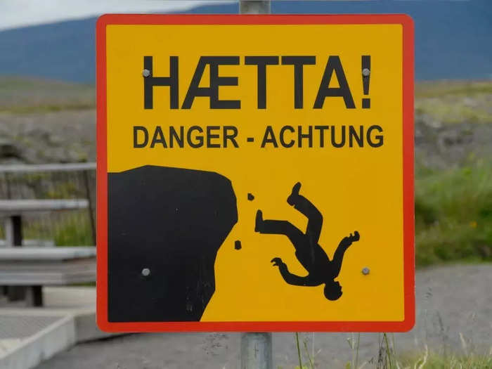 Ignoring warning signs at popular tourist sites can lead to serious injury or death.