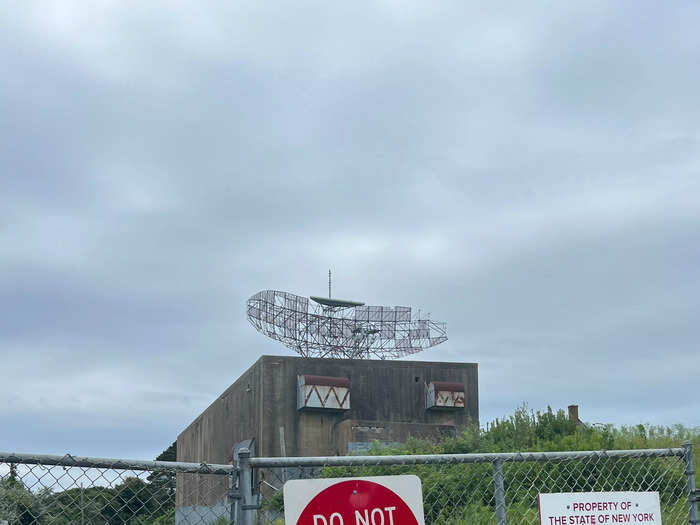 We eventually reached a parking lot adjacent to the radar tower — but we couldn