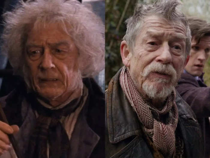 Fellow "HP" actor John Hurt also played a Doctor on the sci-fi show.