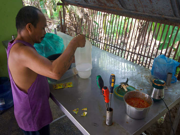 One of my favorite parts of Cebuano lechón is the delicious spicy sour sauce.