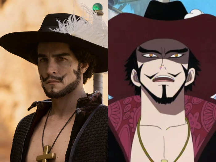 Steven John Ward plays Mihawk, one of the seven warlords of the sea and the greatest swordsman in the world.