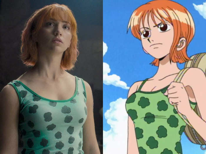 Emily Rudd plays Nami, the Straw Hats