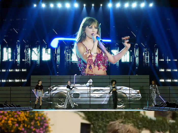 The golf club prop during "Blank Space" is another music video reference.