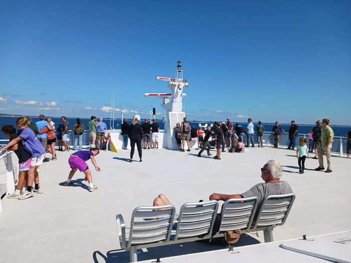 The sundeck was a great spot to enjoy the views of the lake.