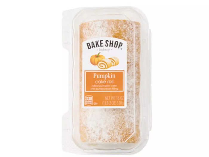 Savor pumpkin-spice season with the Bake Shop pumpkin cake roll.