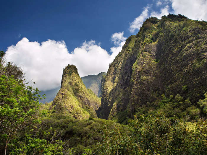 Wailuku in Central Maui features 