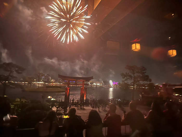 Shiki-Sai may be the best place at Epcot to watch fireworks.