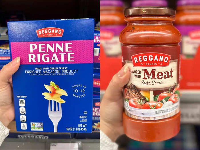 I use Reggano pasta and sauce to make an Italian-inspired dinner.